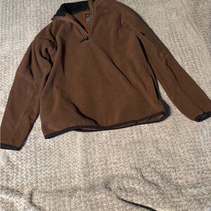 Old Navy Men's Zip Up Brown Sweater